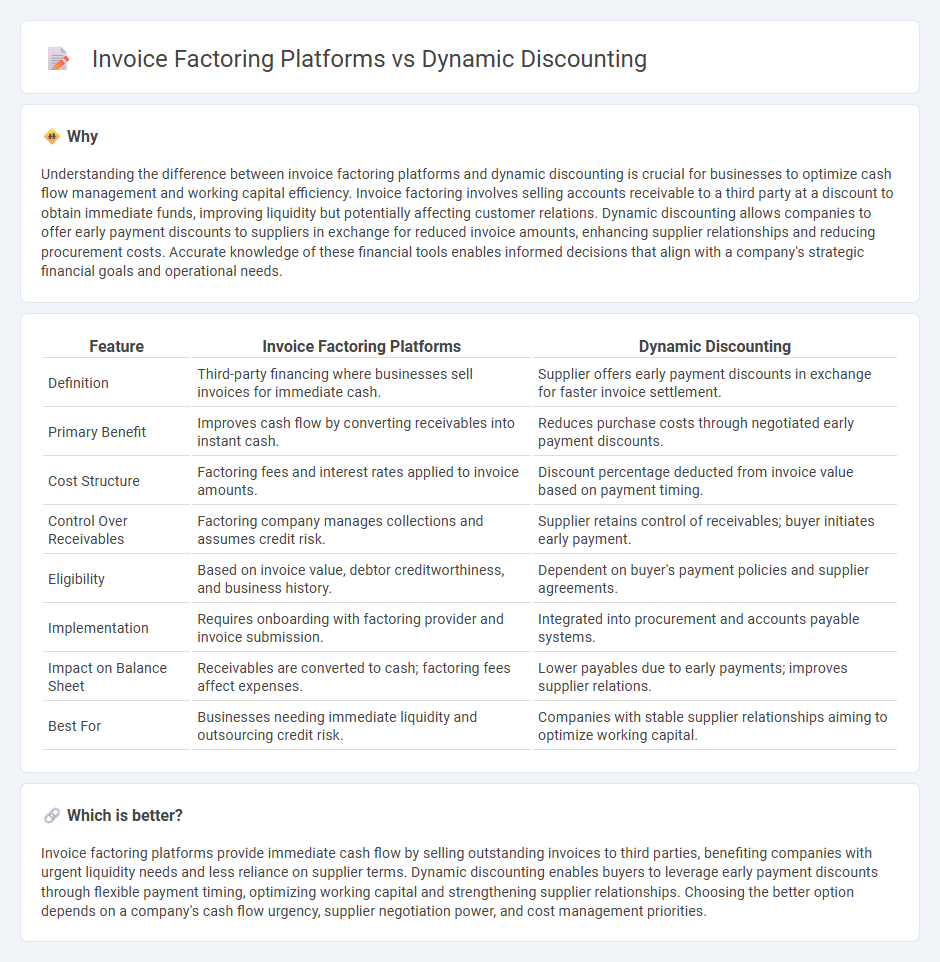 Invoice Factoring Platforms vs Dynamic Discounting in Accounting