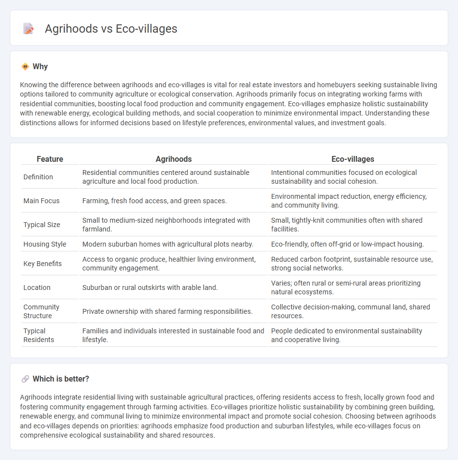 Agrihoods vs Eco-Villages in Real Estate
