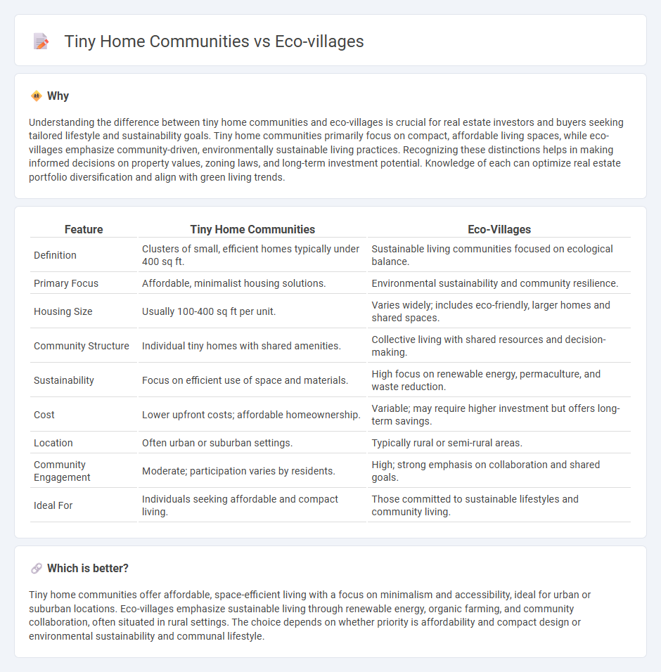 Tiny Home Communities vs Eco-Villages in Real Estate