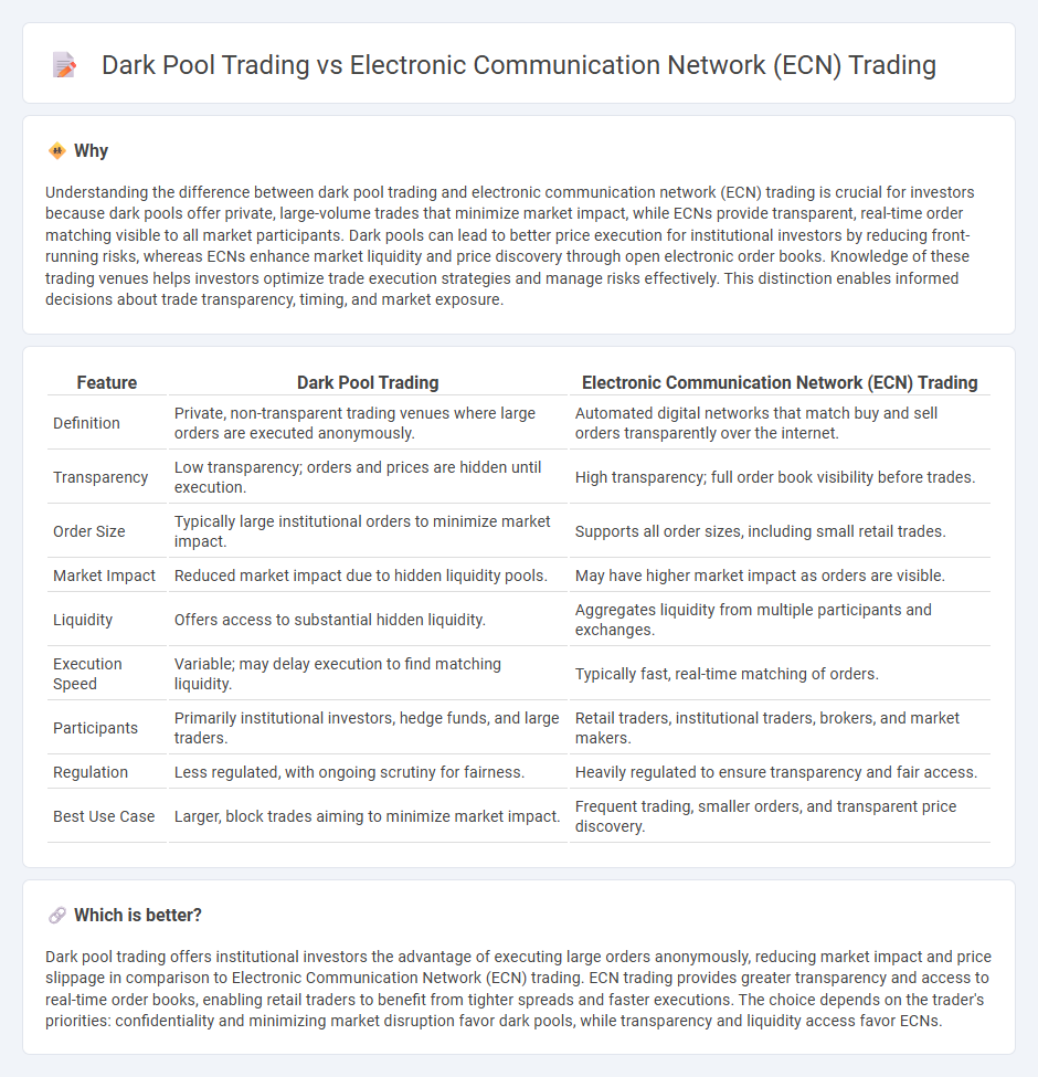 Dark Pool Trading vs Electronic Communication Network (Ecn) Trading in Finance