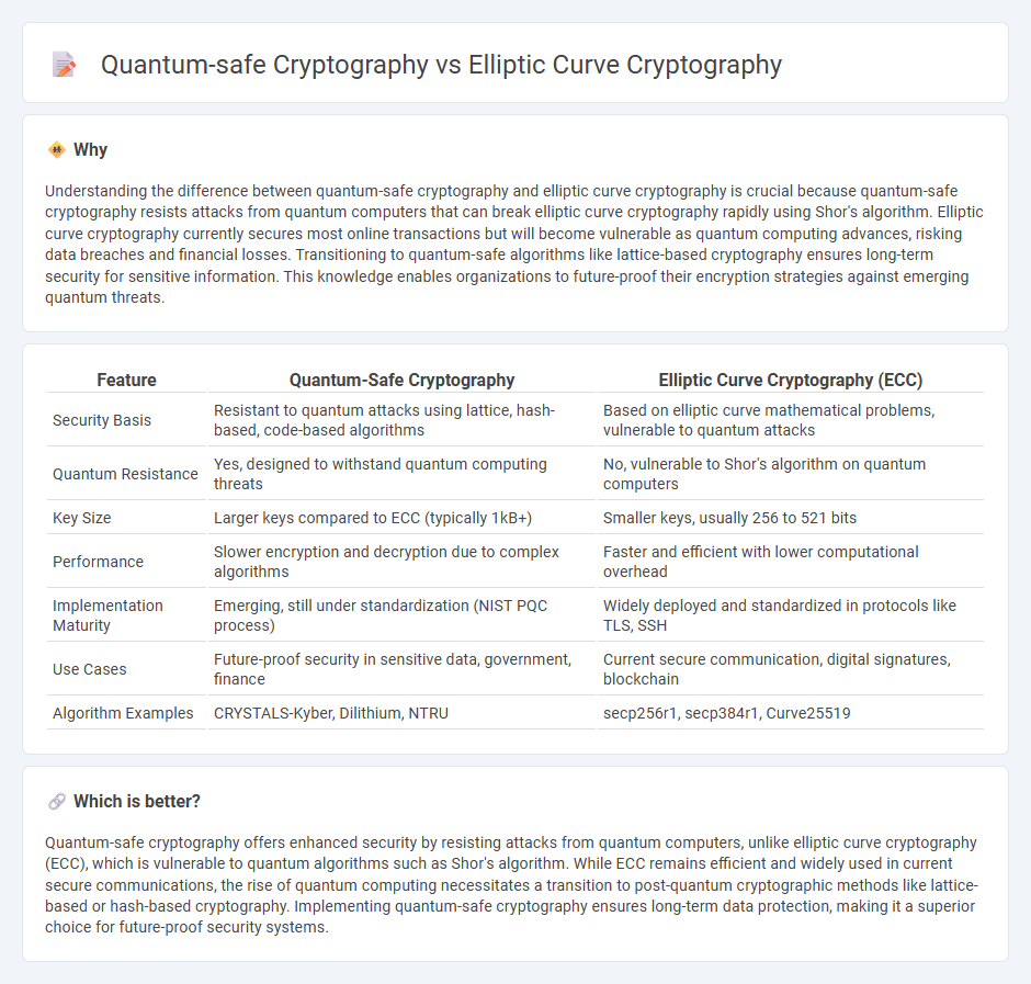Quantum-Safe Cryptography vs Elliptic Curve Cryptography in Technology
