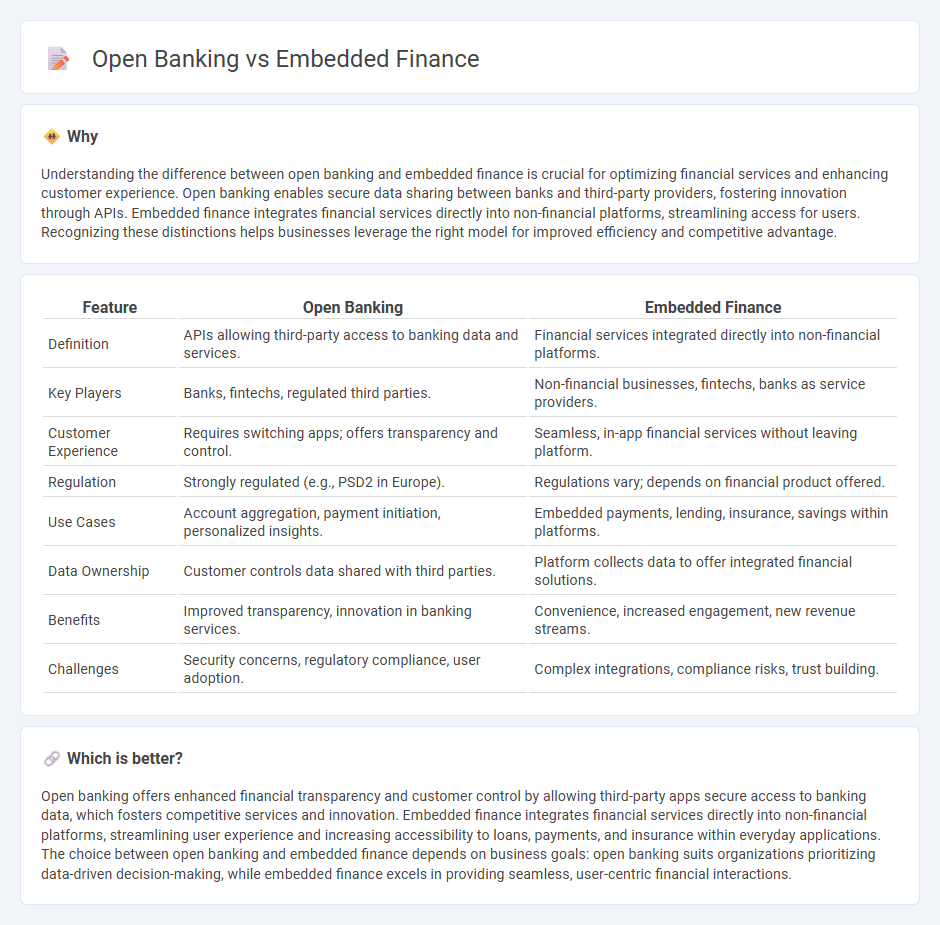 Open Banking vs Embedded Finance in Banking