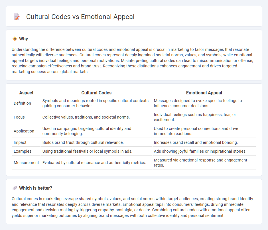 Cultural Codes vs Emotional Appeal in Marketing