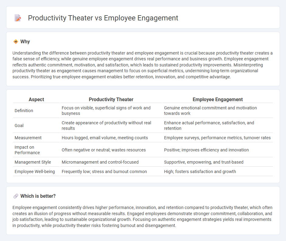 Productivity Theater vs Employee Engagement in Management