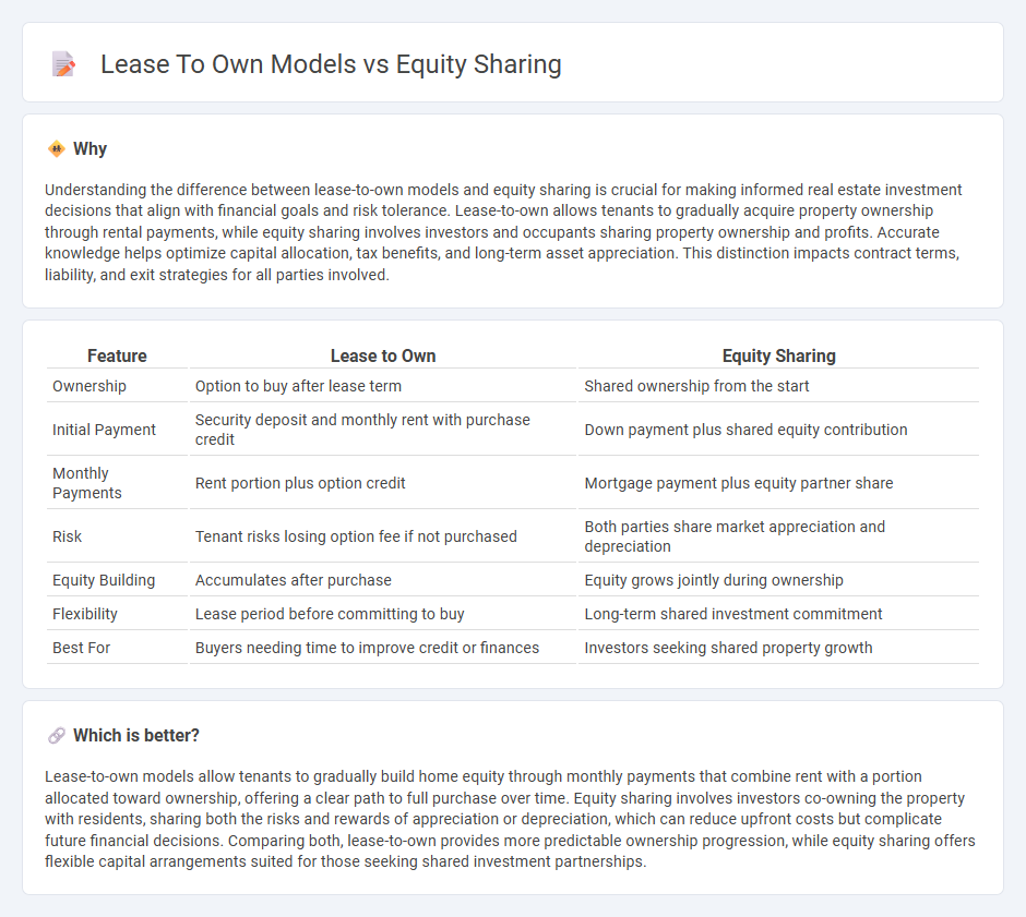 Lease To Own Models vs Equity Sharing in Real Estate