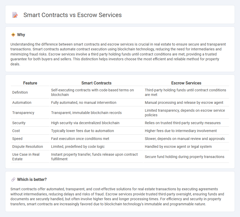 Smart Contracts vs Escrow Services in Real Estate