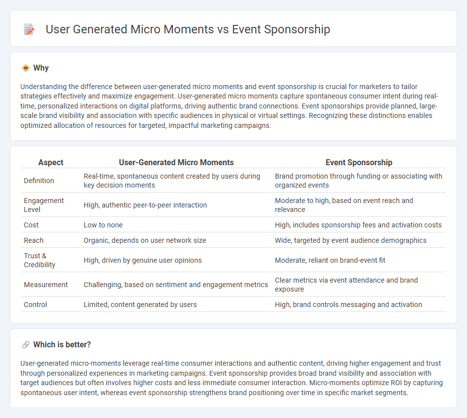 User Generated Micro Moments vs Event Sponsorship in Marketing