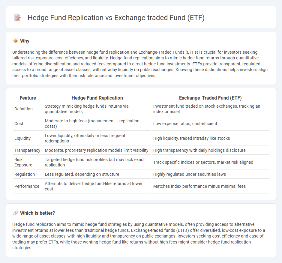 Hedge Fund Replication vs Exchange-Traded Fund (Etf) in Investment