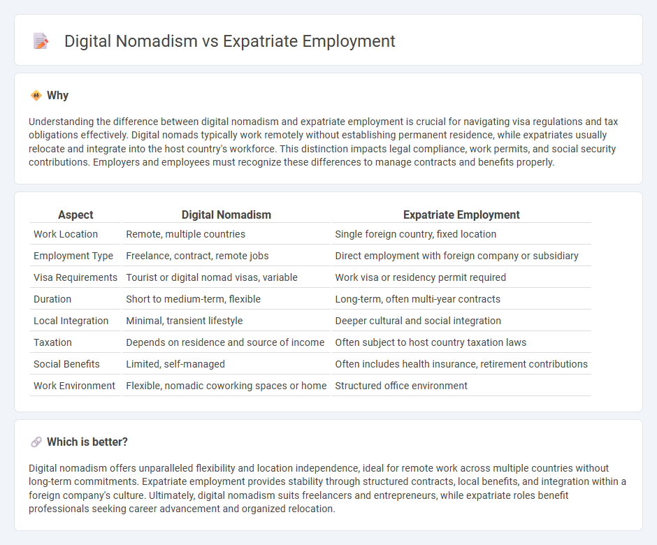 Digital Nomadism vs Expatriate Employment in Employment