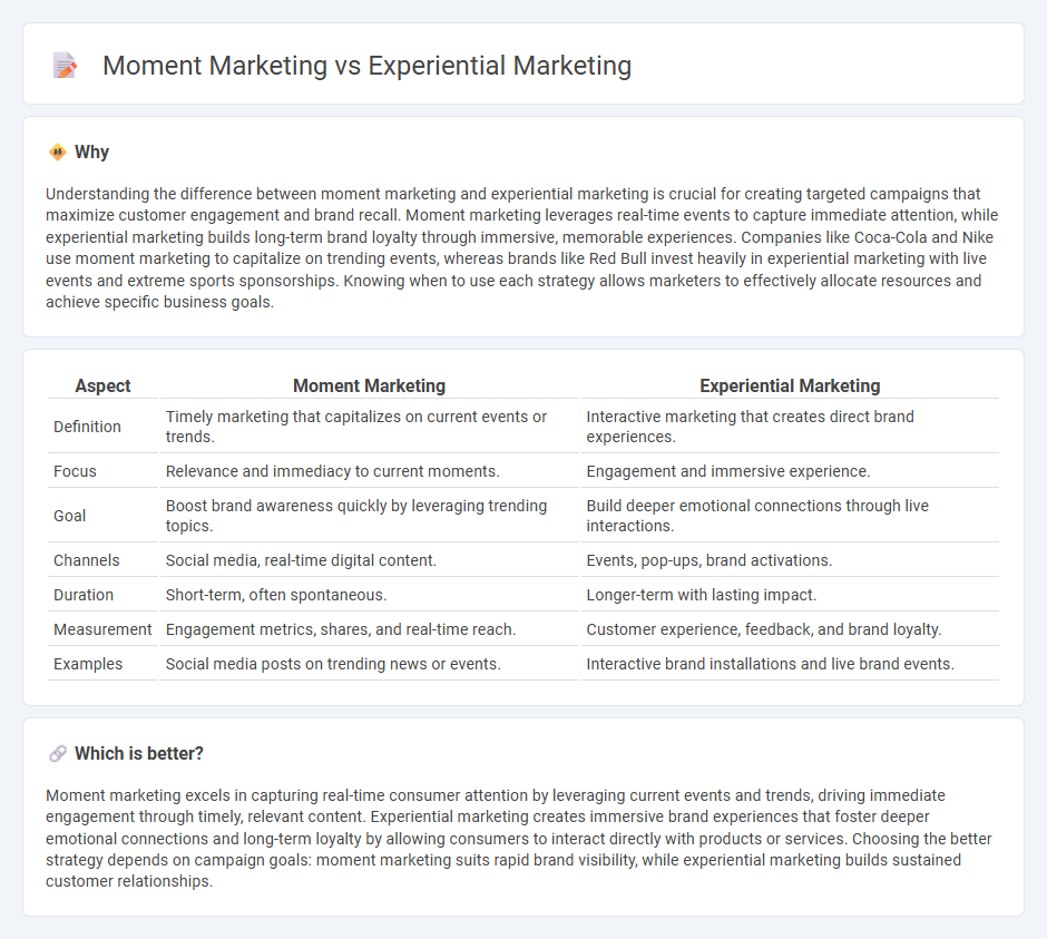 Moment Marketing vs Experiential Marketing in Marketing