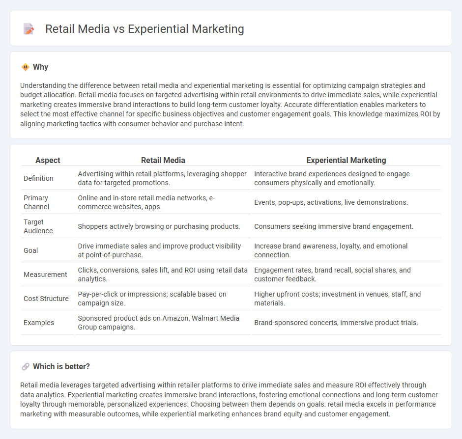 Retail Media vs Experiential Marketing in Marketing