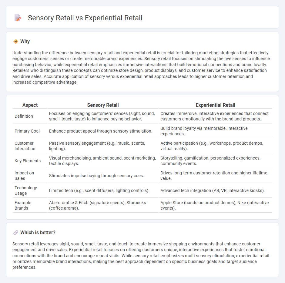 Sensory Retail vs Experiential Retail in Retail