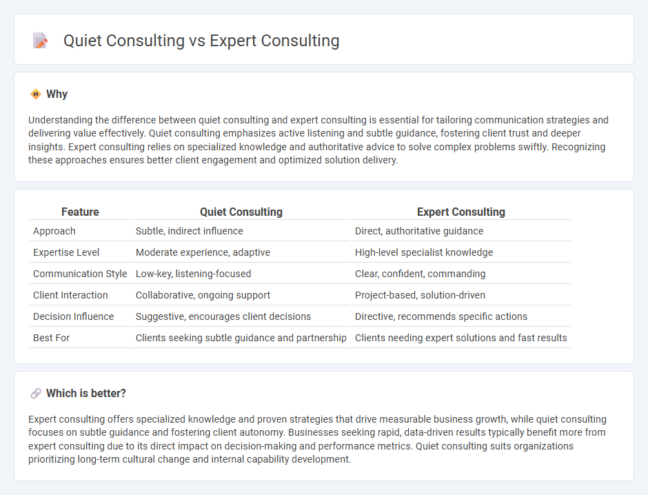 Quiet Consulting vs Expert Consulting in Consulting