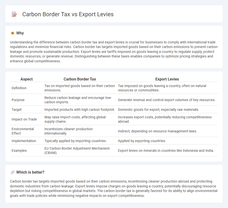 Carbon Border Tax vs Export Levies in Economy
