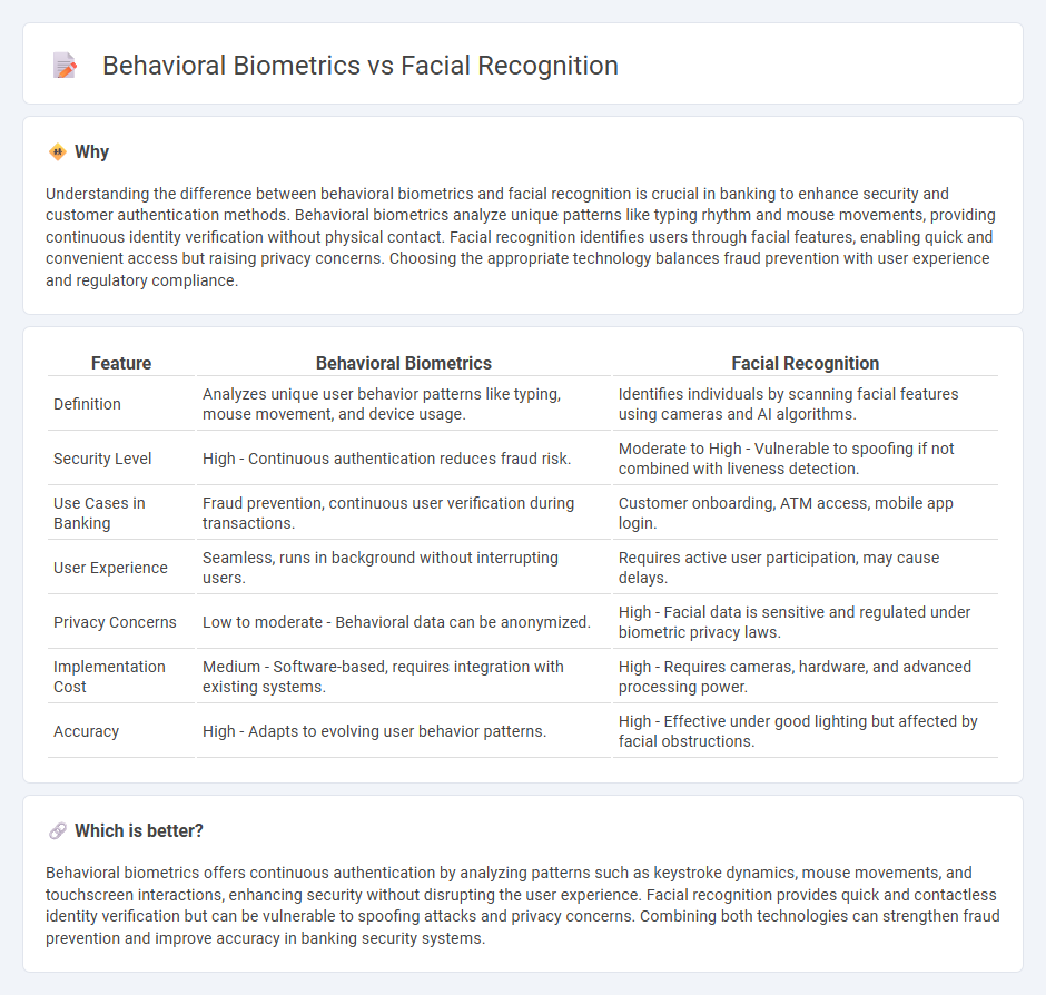 Behavioral Biometrics vs Facial Recognition in Banking