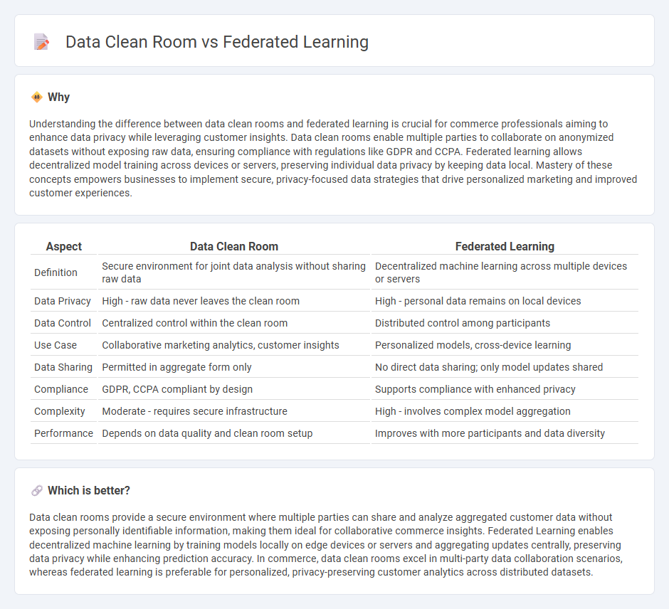 Data Clean Room vs Federated Learning in Commerce