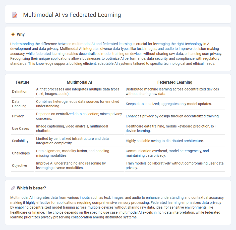 Multimodal Ai vs Federated Learning in Technology