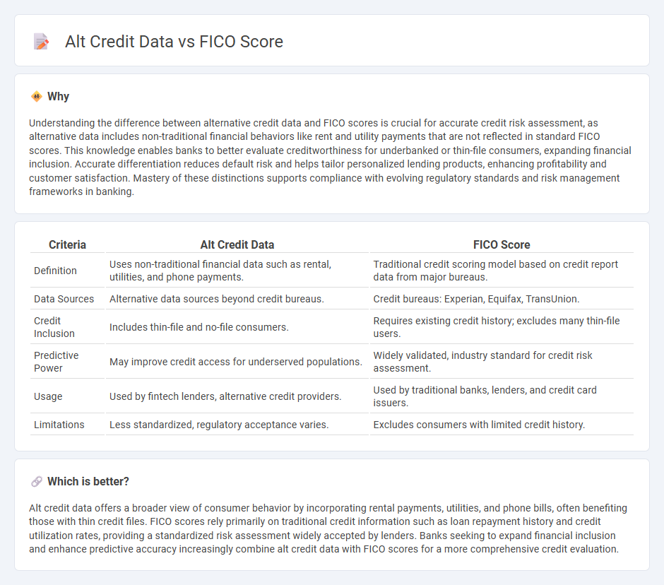 Alt Credit Data vs Fico Score in Banking