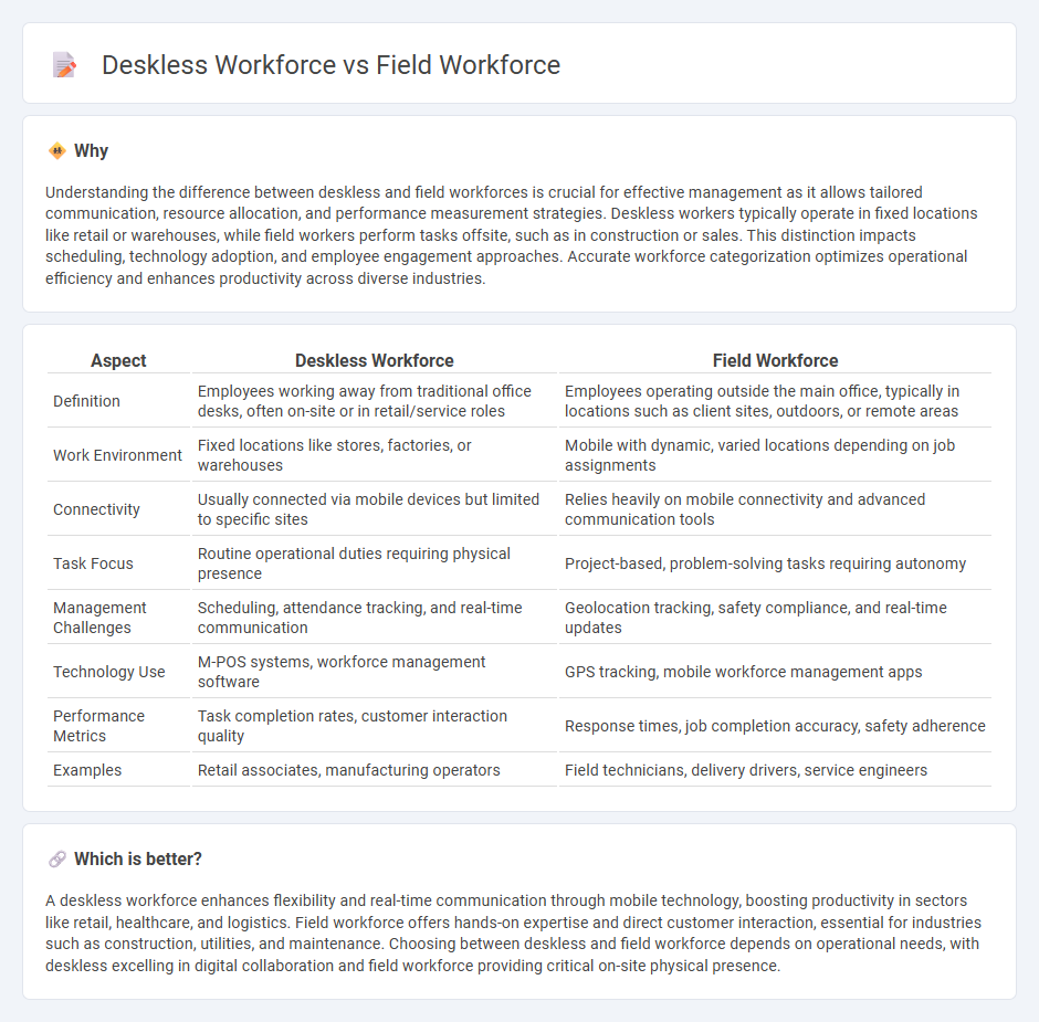 Deskless Workforce vs Field Workforce in Management