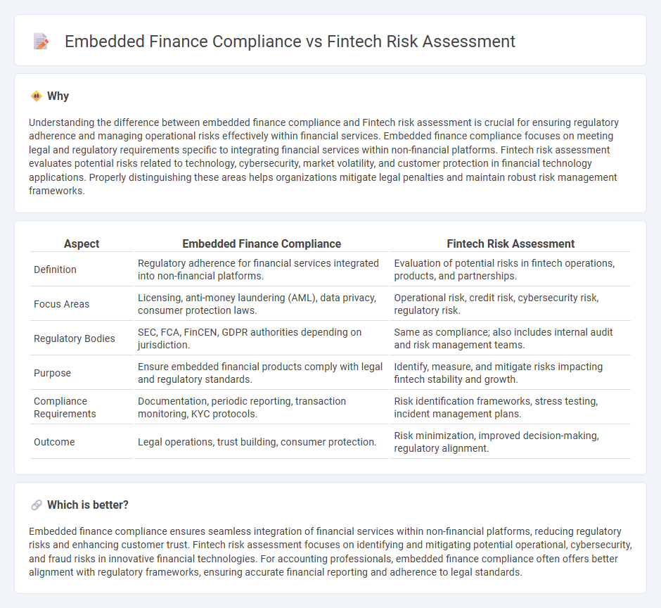 Embedded Finance Compliance vs Fintech Risk Assessment in Accounting