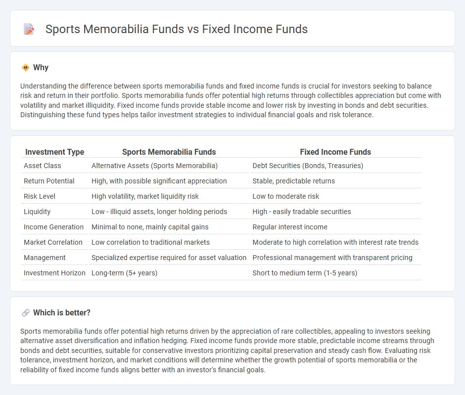 Sports Memorabilia Funds vs Fixed Income Funds in Investment