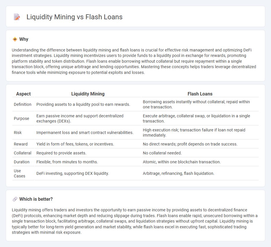 Liquidity Mining vs Flash Loans in Trading