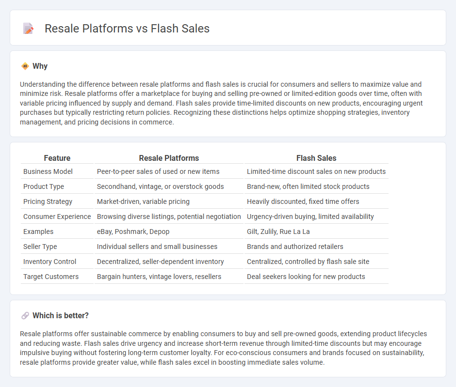 Resale Platforms vs Flash Sales in Commerce