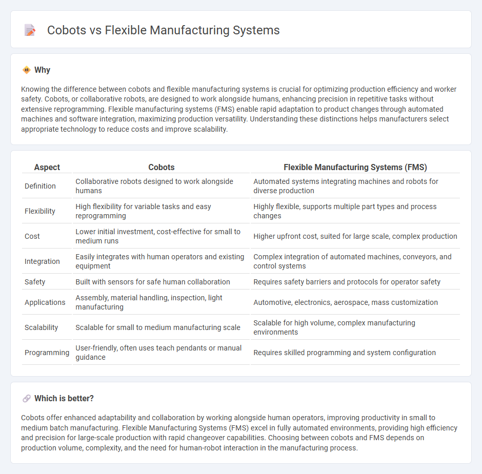 Cobots vs Flexible Manufacturing Systems in Manufacturing