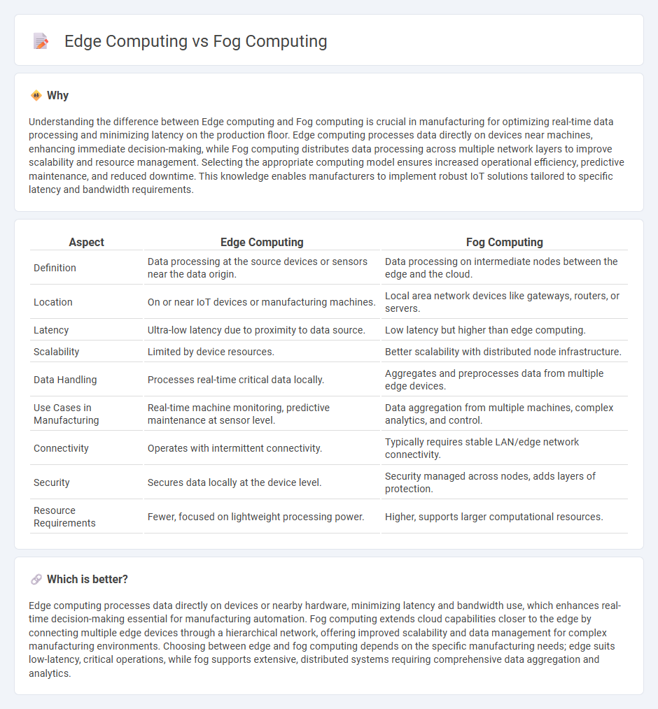 Edge Computing vs Fog Computing in Manufacturing