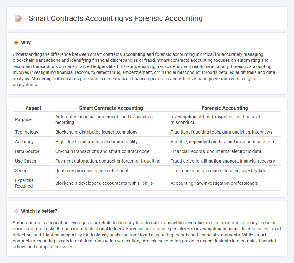 Smart Contracts Accounting vs Forensic Accounting in Accounting