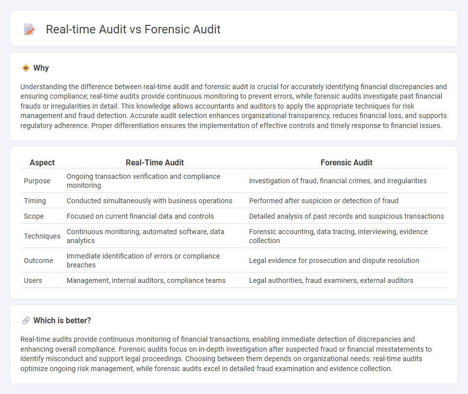Real-Time Audit vs Forensic Audit in Accounting