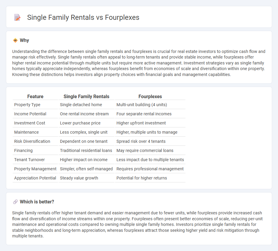 Single Family Rentals vs Fourplexes in Real Estate