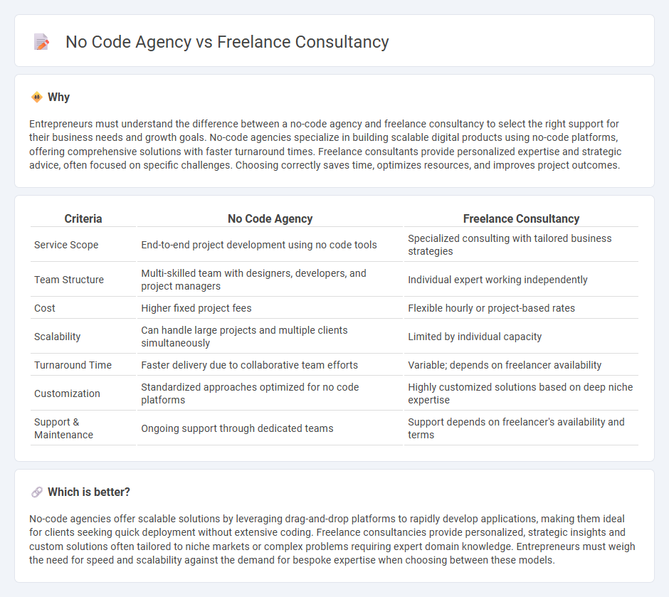 No Code Agency vs Freelance Consultancy in Entrepreneurship