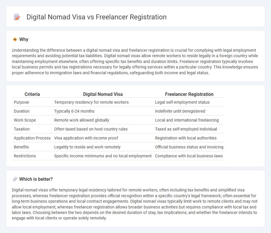 Digital Nomad Visa vs Freelancer Registration in Employment