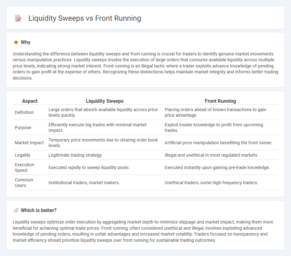 Liquidity Sweeps vs Front Running in Trading