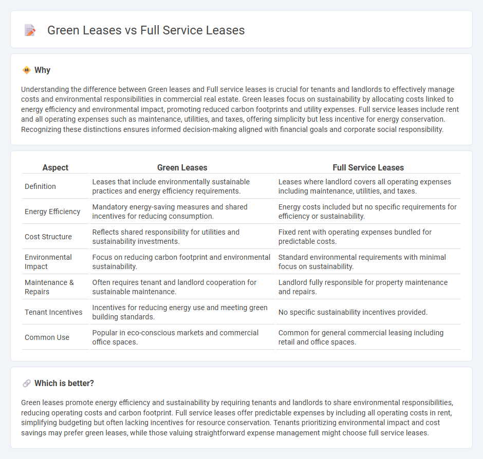 Green Leases vs Full Service Leases in Real Estate