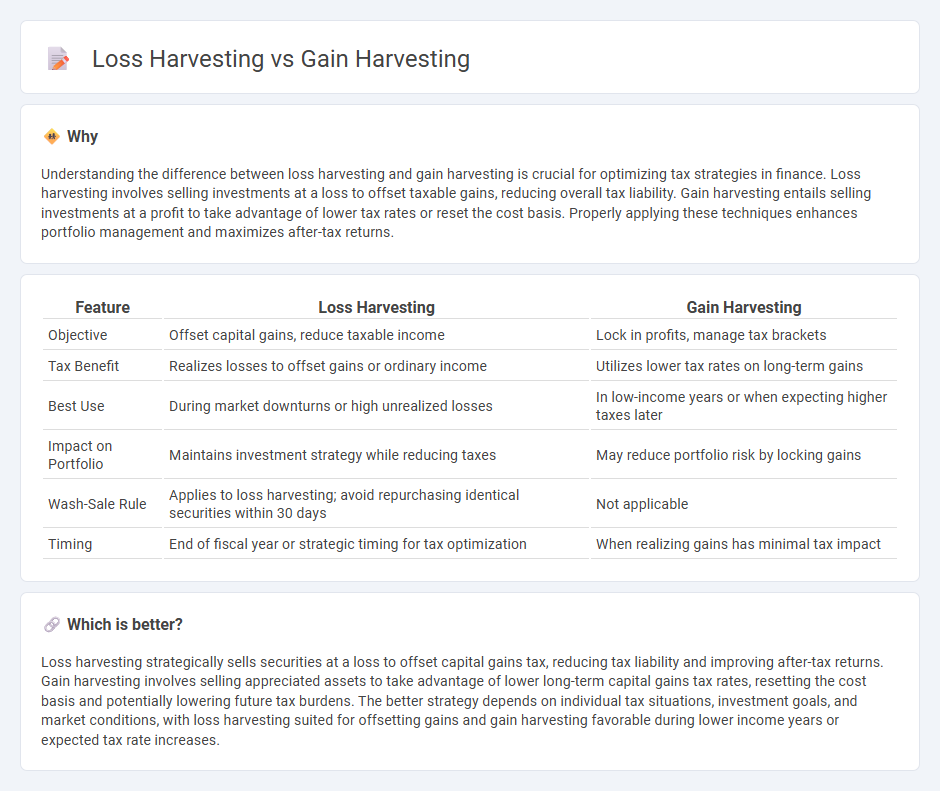Loss Harvesting vs Gain Harvesting in Finance