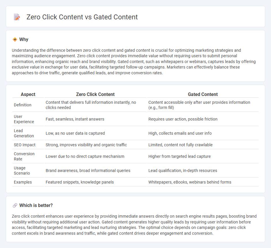 Zero Click Content vs Gated Content in Marketing