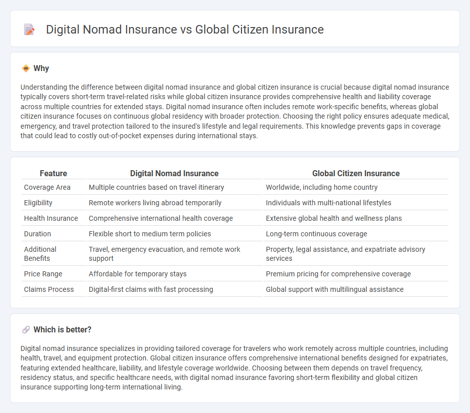 Digital Nomad Insurance vs Global Citizen Insurance in Insurance