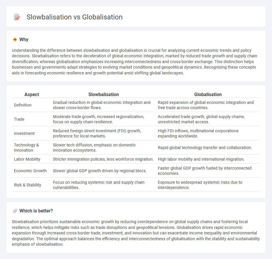 Slowbalisation vs Globalisation in Economy
