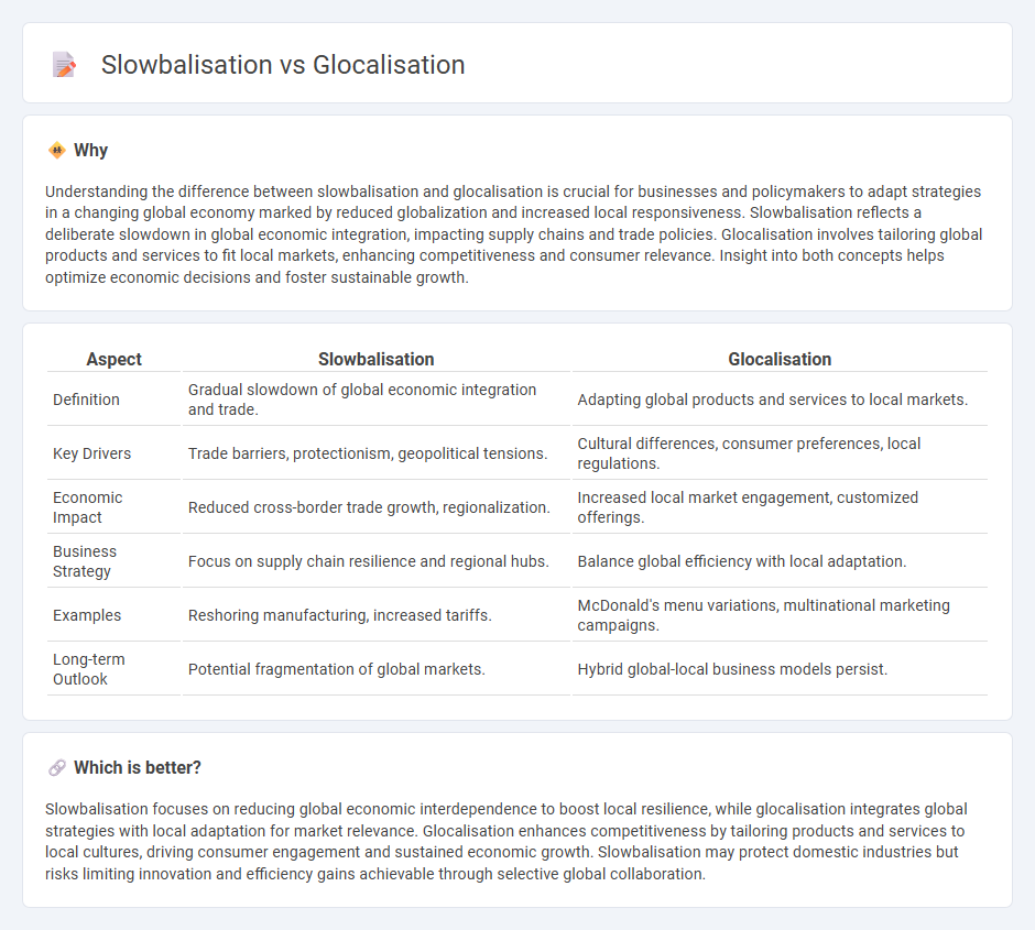 Slowbalisation vs Glocalisation in Economy