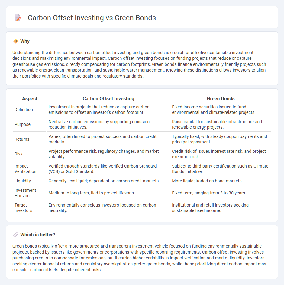Carbon Offset Investing vs Green Bonds in Investment