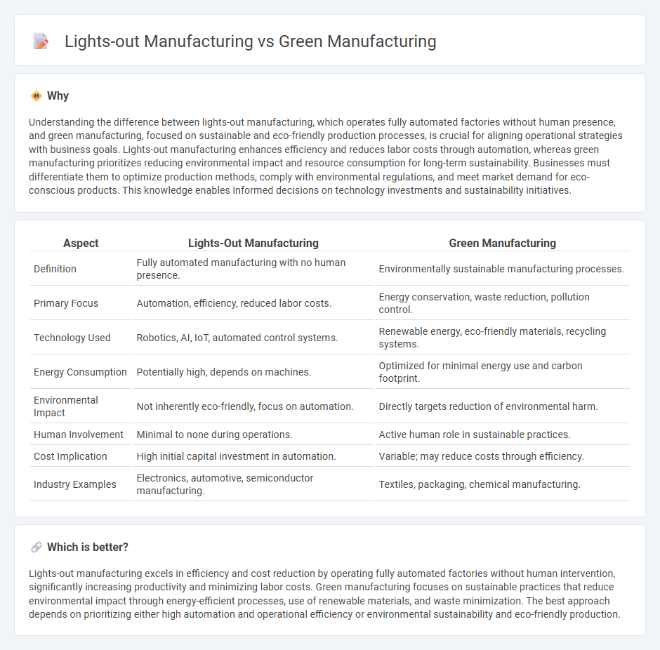 Lights-Out Manufacturing vs Green Manufacturing in Manufacturing