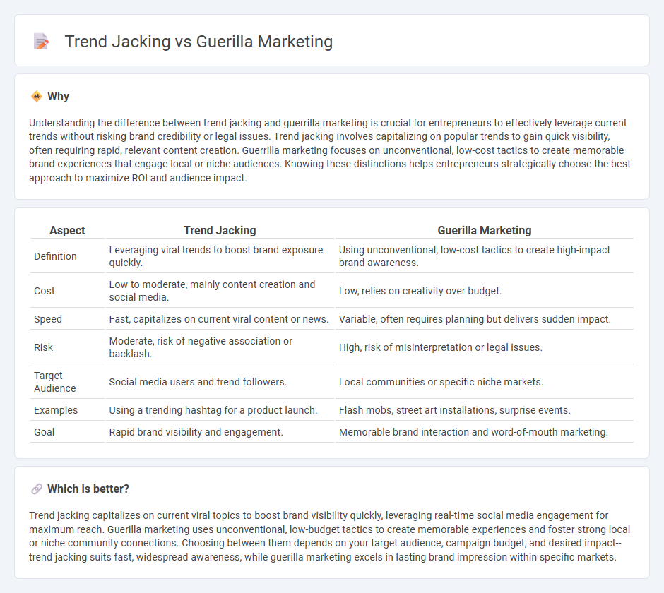 Trend Jacking vs Guerilla Marketing in Entrepreneurship