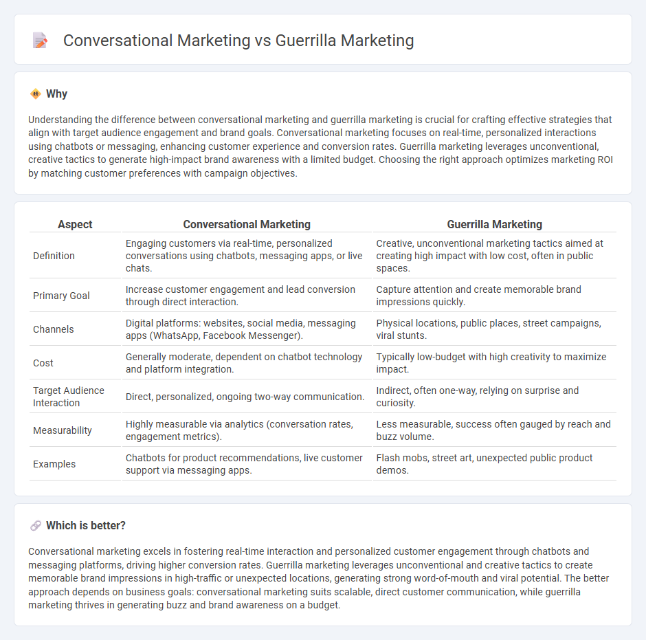 Conversational Marketing vs Guerrilla Marketing in Marketing