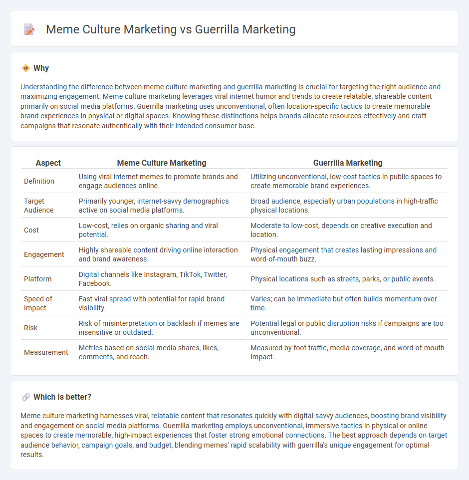 Meme Culture Marketing vs Guerrilla Marketing in Marketing