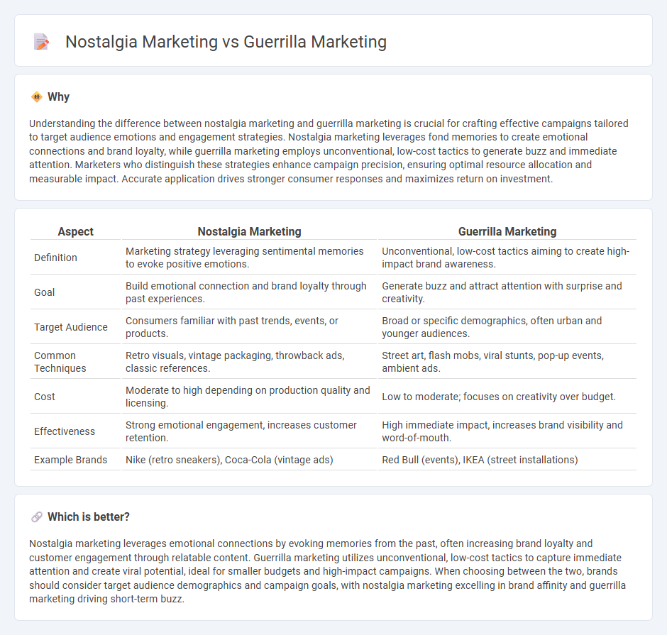 Nostalgia Marketing vs Guerrilla Marketing in Marketing