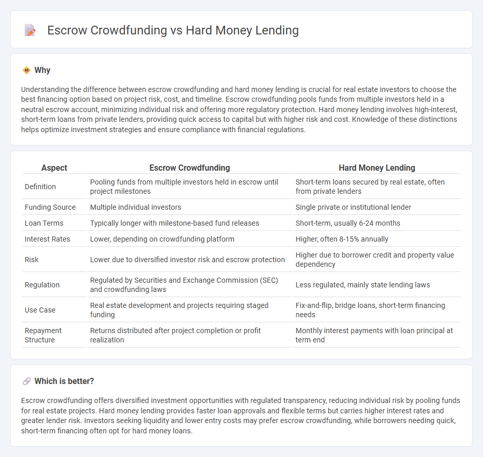 Escrow Crowdfunding vs Hard Money Lending in Real Estate