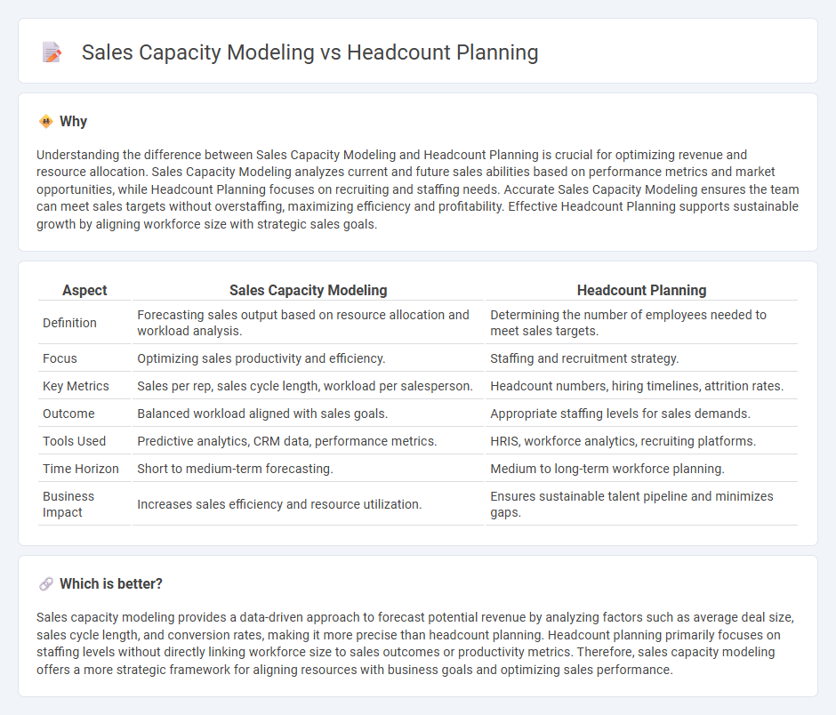 Sales Capacity Modeling vs Headcount Planning in Sales
