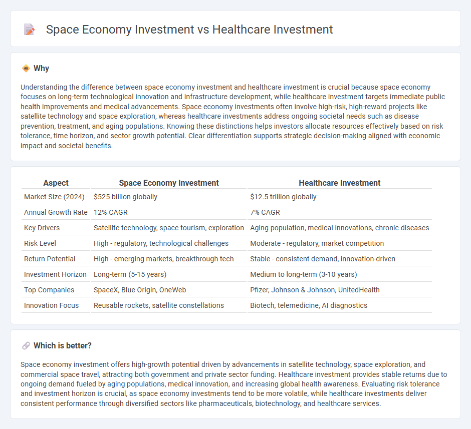 Space Economy Investment vs Healthcare Investment in Investment